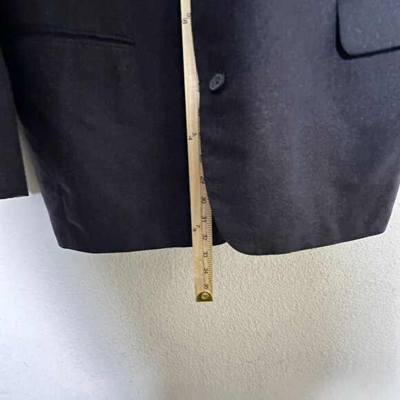 Neiman Marcus Aquascutum Of London Blazer Sport Coat Jacket Men 42R Black Prep - Picture 9 of 16